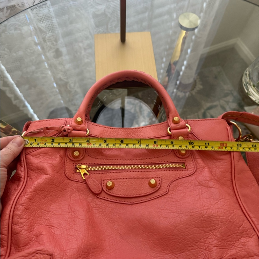 Balenciaga Rose Azalee City Bag with Gold Accents - Picture 9 of 16